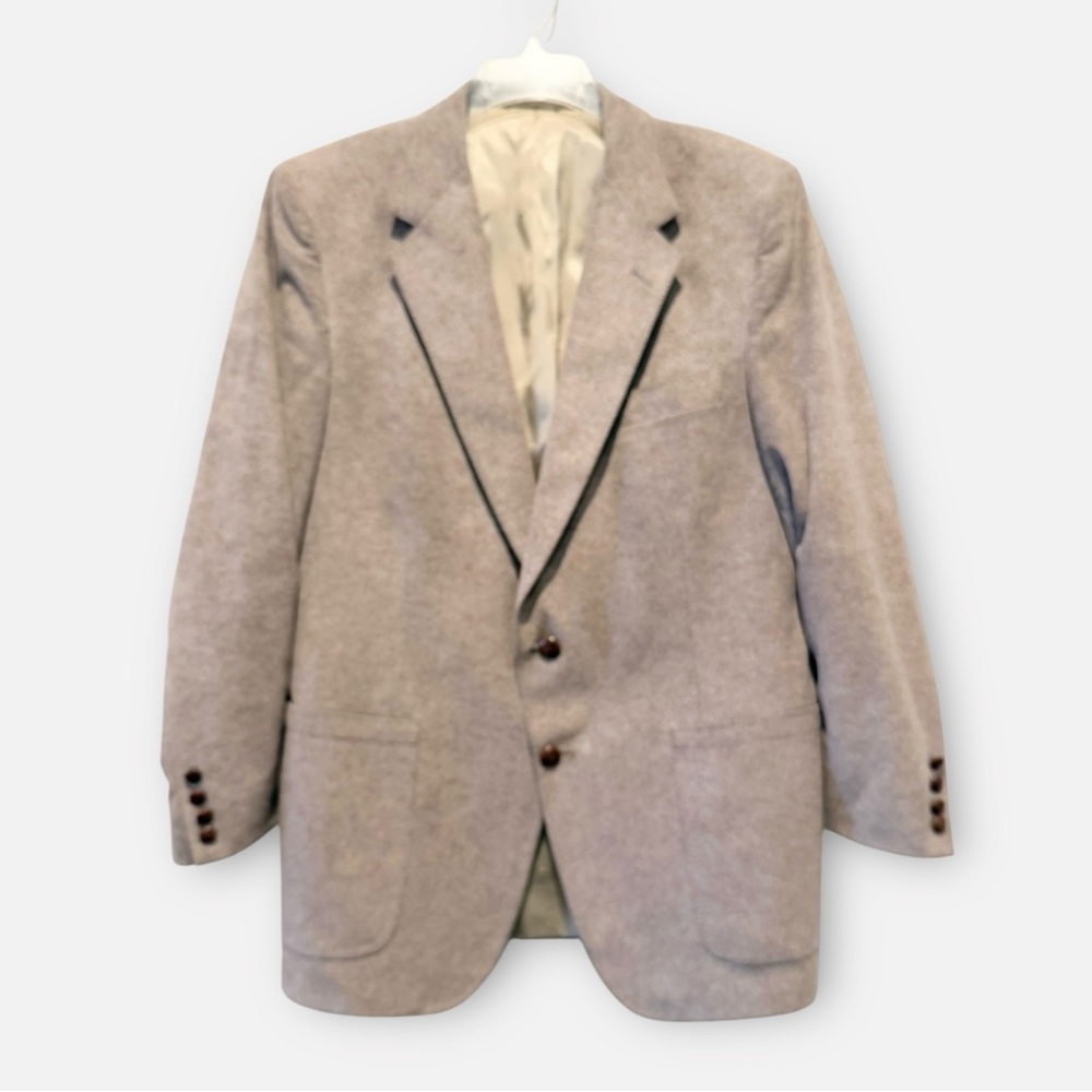 Vintage Aquascutum of London Men's Classic Blazer in "Aqua Suede"